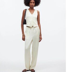 Madewell Pull-On Pants in Satin